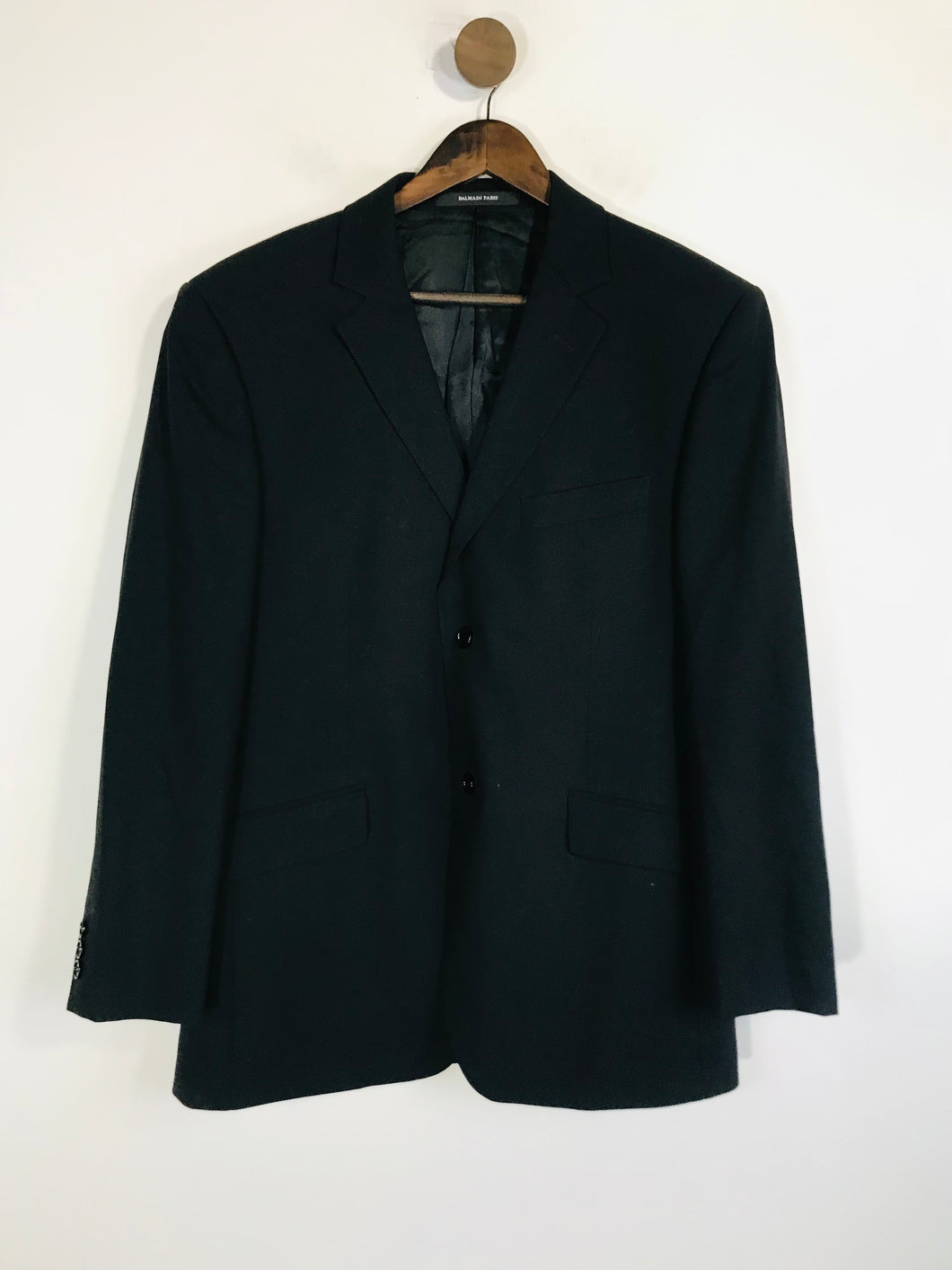 Balmain Men's Smart Suit Blazer Jacket | 40S | Black