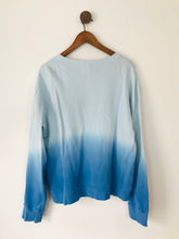 Load image into Gallery viewer, Hush Women’s Ombre Crew Neck Sweatshirt Jumper | XL UK16 | Blue
