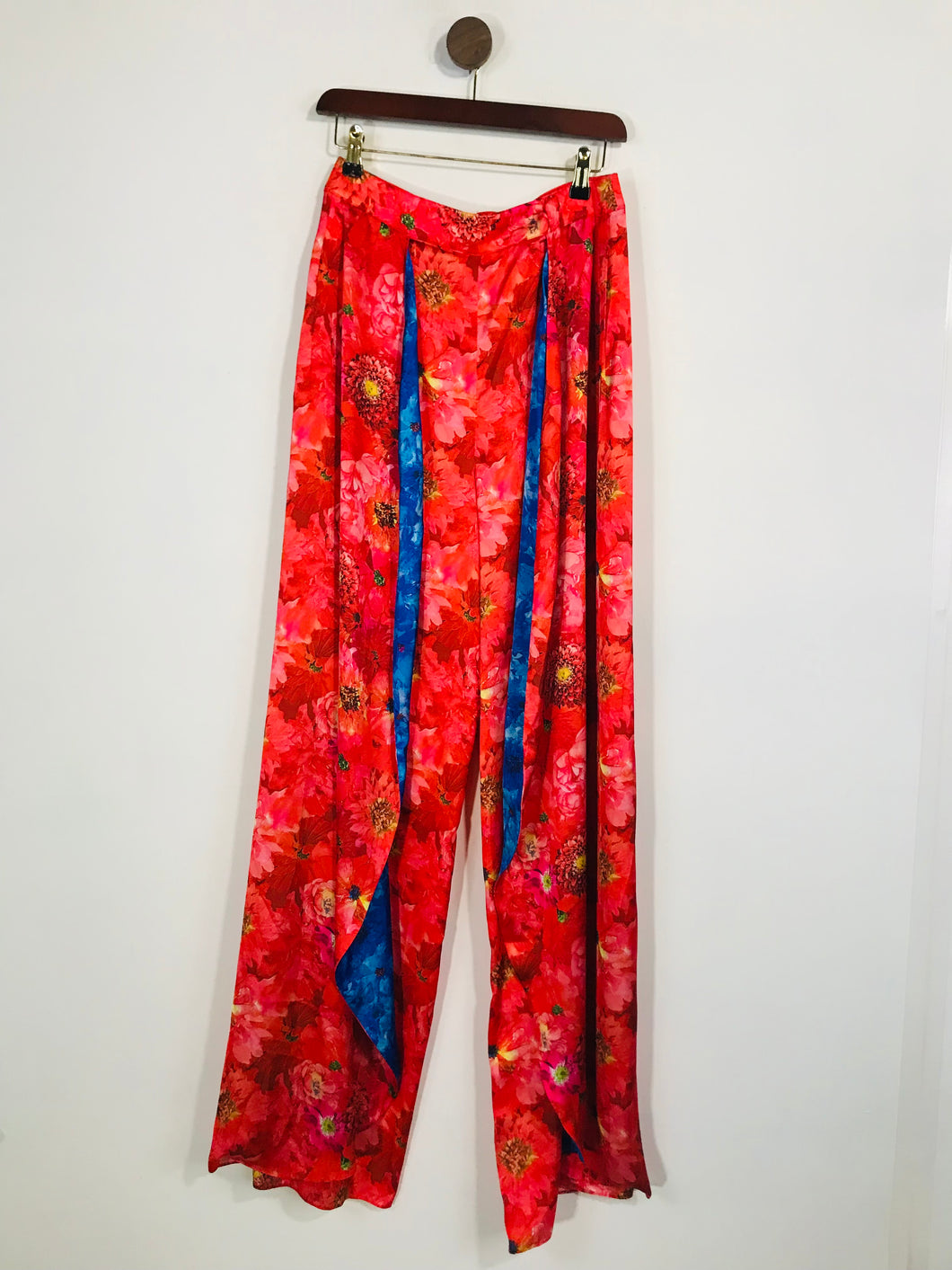 Isabel Manns Women's Floral Wide Leg Reversible Trousers NWT | S UK8 | Multicoloured