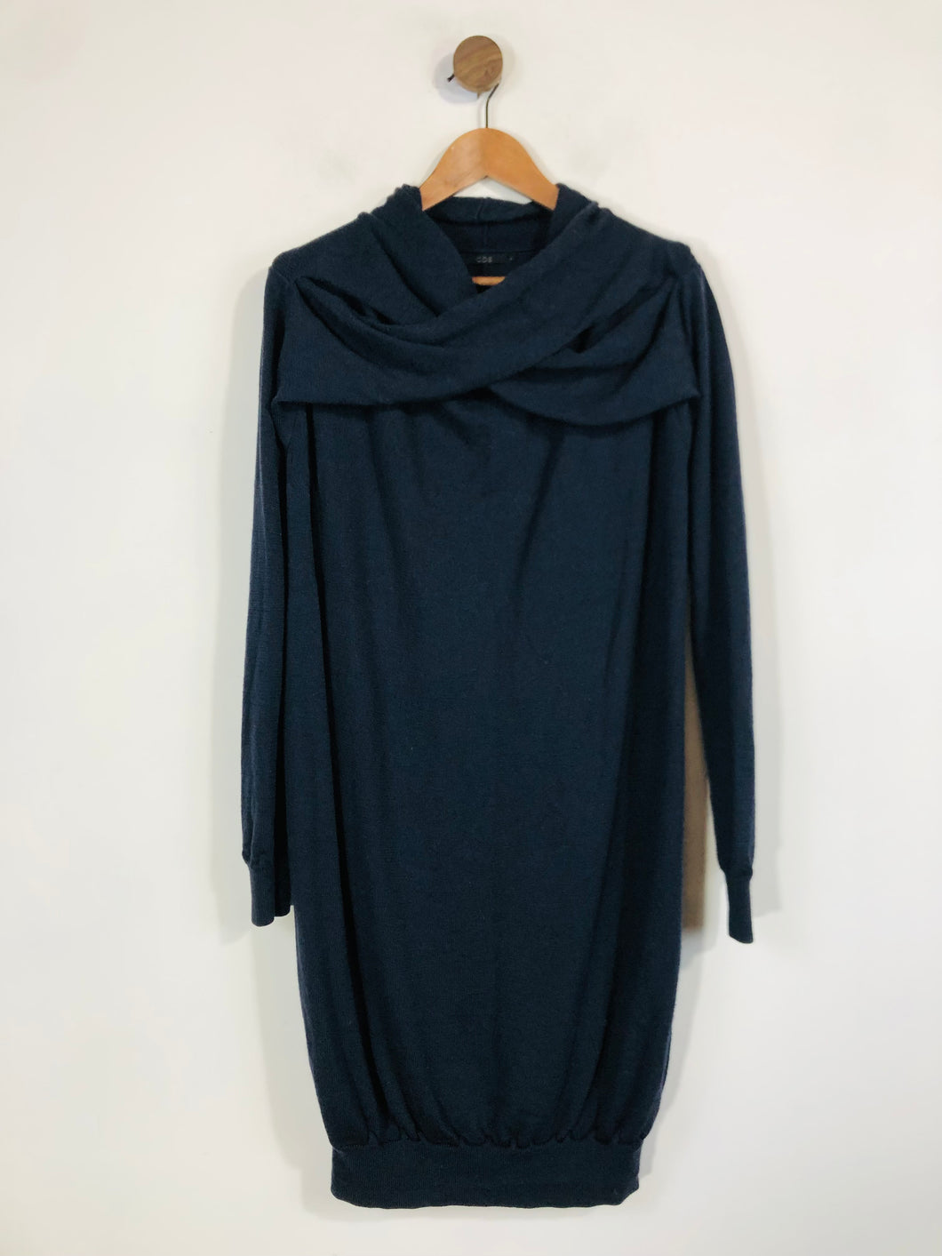 COS Women's Wool Jumper Shift Dress | M UK10-12 | Blue