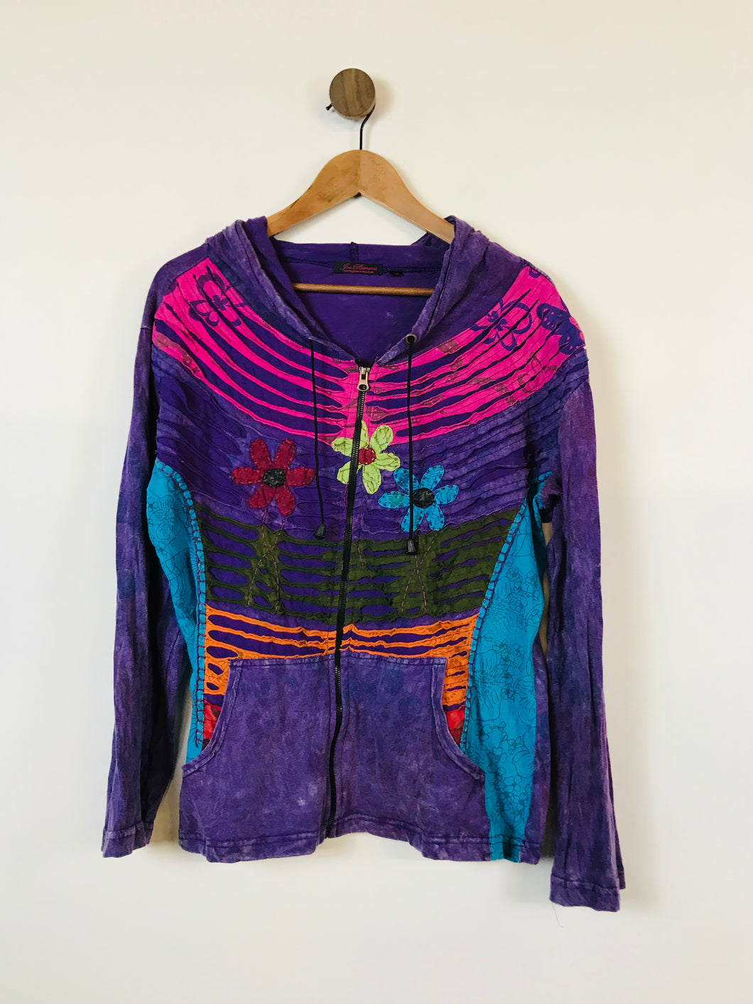 Joe Browns Women's Hippie Textile Hoodie | UK16 | Purple