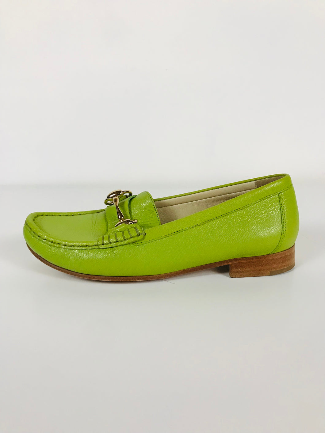 Hogl Women's Leather Loafers Shoes | UK5 | Green