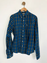 Load image into Gallery viewer, Abercrombie &amp; Fitch Men&#39;s Cotton Check Gingham Button-Up Shirt | M | Blue
