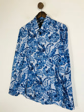 Load image into Gallery viewer, 1 Like No Other Men&#39;s Floral Striped Button-Up Shirt | 3 | Blue
