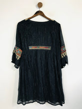 Load image into Gallery viewer, ba&amp;sh Women&#39;s Boho Embroidered Mini Dress | XS UK6-8 | Blue
