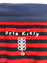 Load image into Gallery viewer, Orla Kiely Womens Stripe T-shirt | UK10 | Red and Blue
