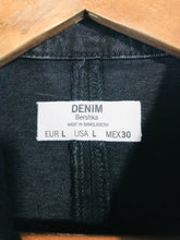 Load image into Gallery viewer, Bershka Women&#39;s Denim Zip Shift Dress NWT | L UK14 | Black
