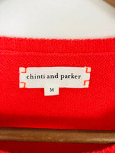 Load image into Gallery viewer, Chinti And Parker Women’s 100% Cashmere Knit Jumper | M UK10 | Red

