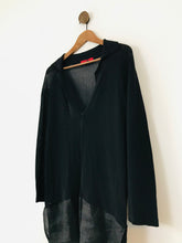 Load image into Gallery viewer, Gianfranco Ferre Women’s Oversized Collared Blouse | L UK16 | Black
