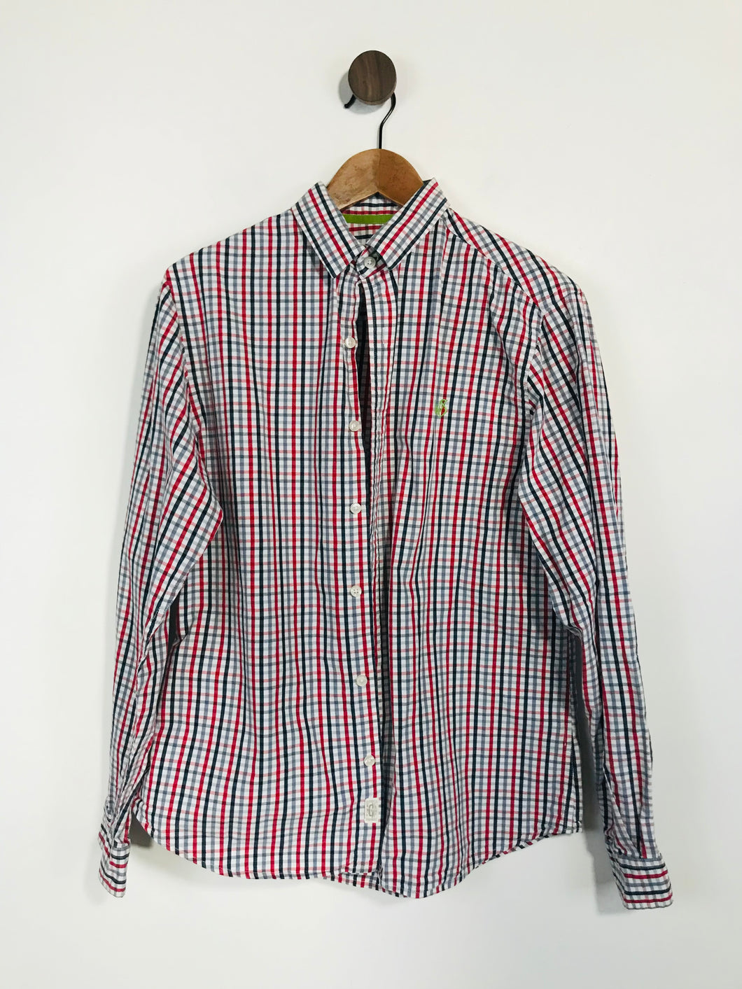 White Stuff Men's Check Striped Button-Up Shirt | M | Multicolour