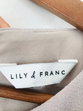 Load image into Gallery viewer, Lily &amp; Franc Women’s Draped Midi Dress | UK18 EU46 | Grey
