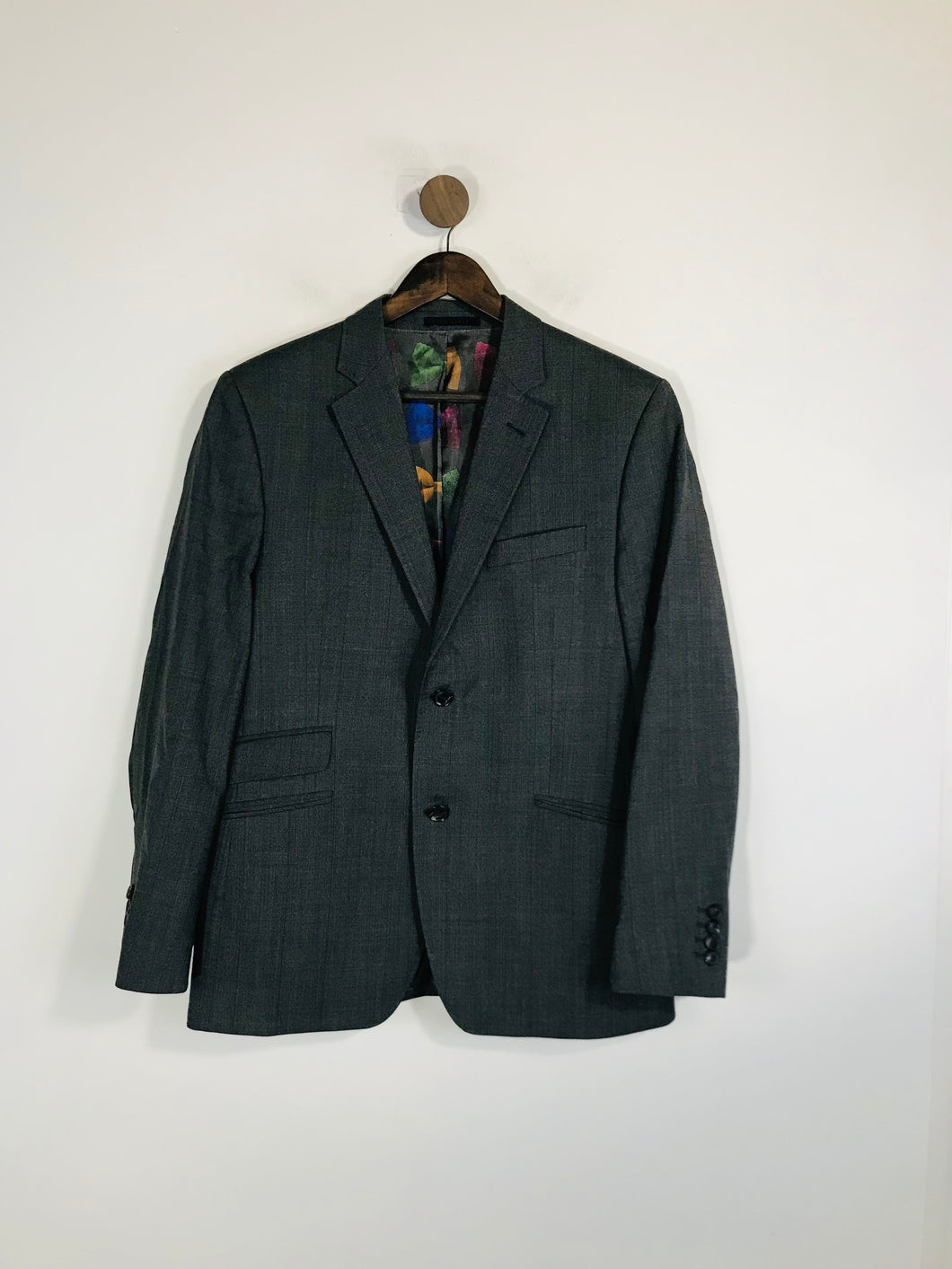 Ted Baker Men's Wool Blazer Jacket | 40 | Grey
