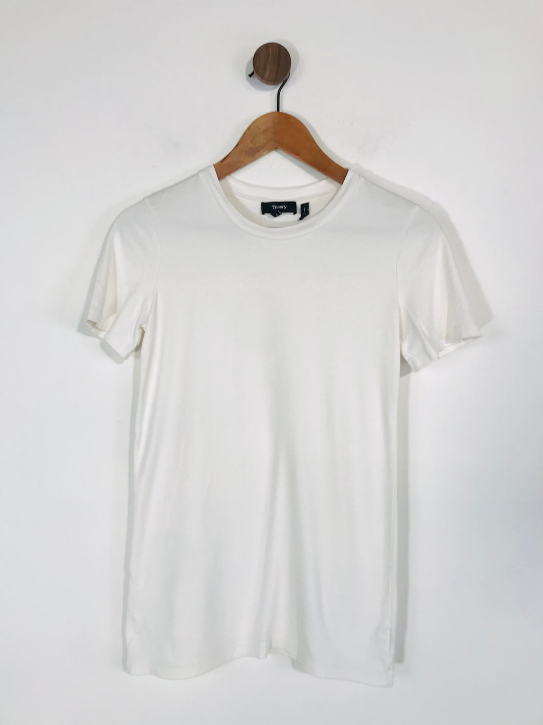 Theory Women's Cotton T-Shirt | S UK8 | White