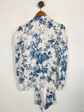 Load image into Gallery viewer, Anne Louise Boutique Women&#39;s Floral High Neck Blouse | UK10 | White
