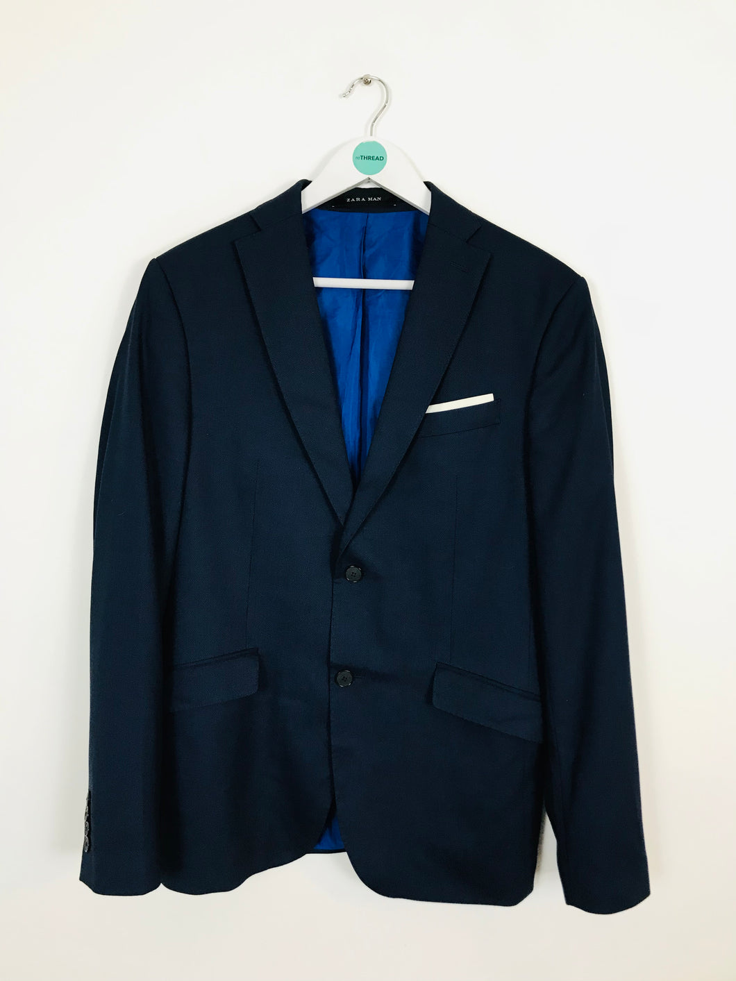 Zara Men’s Suit Jacket | Large | Blue