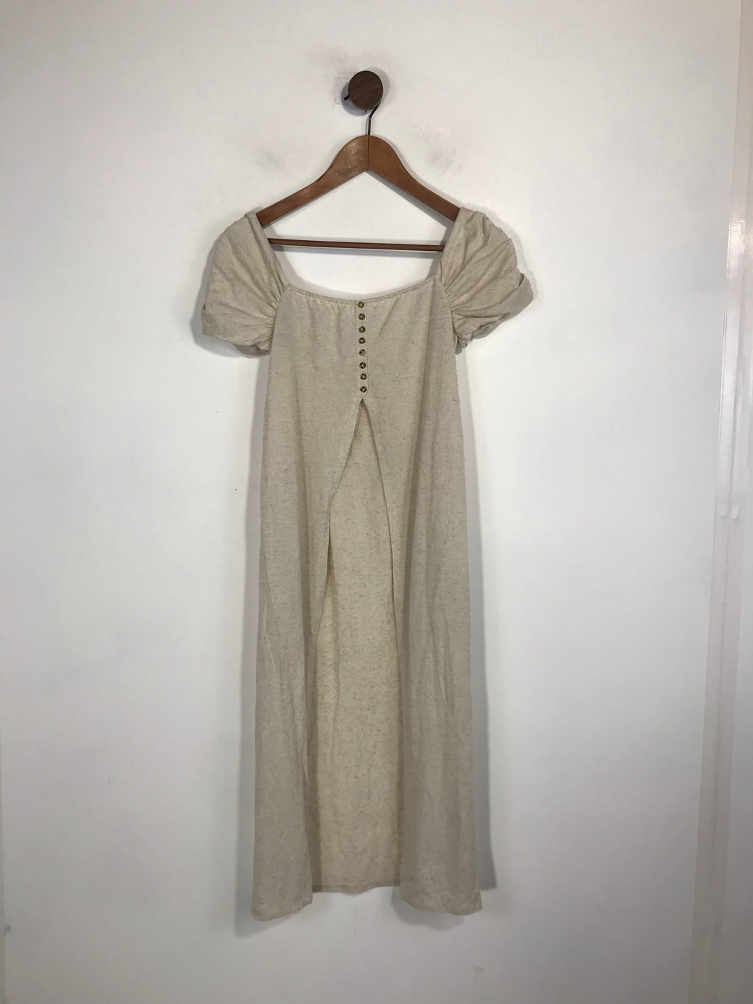 Zara Women's Long Blouse Dress | S UK8 | Beige