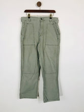 Load image into Gallery viewer, Anthropologie Women&#39;s Cotton Casual Trousers | 31 UK12-14 | Green
