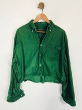 Load image into Gallery viewer, Marc O’Polo Women&#39;s Crop Corduroy Button-Up Shirt | M UK10-12 | Green
