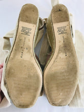 Load image into Gallery viewer, Zara Women’s Wedge Heeled Espadrille Tie Bow Sandals | 38 UK5 | Pink
