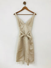Load image into Gallery viewer, Laundry Shelli Segal Women&#39;s V-Neck A-Line Dress | 4 UK8 | Beige
