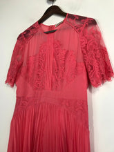 Load image into Gallery viewer, Whistles Women&#39;s Lace Pleated A-Line Dress | UK14 | Pink
