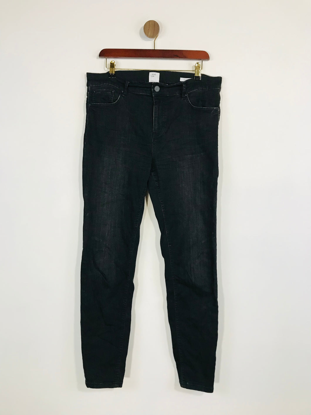 And/Or Women's Abbot Kinney Skinny Jeans | 32 UK14 | Black