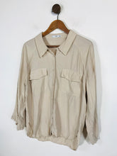 Load image into Gallery viewer, Mango Women&#39;s Button-Up Shirt | M UK10-12 | Beige
