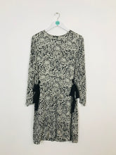 Load image into Gallery viewer, Modern Rarity Women’s Floral Print Midi Shift Dress | UK12 | Black
