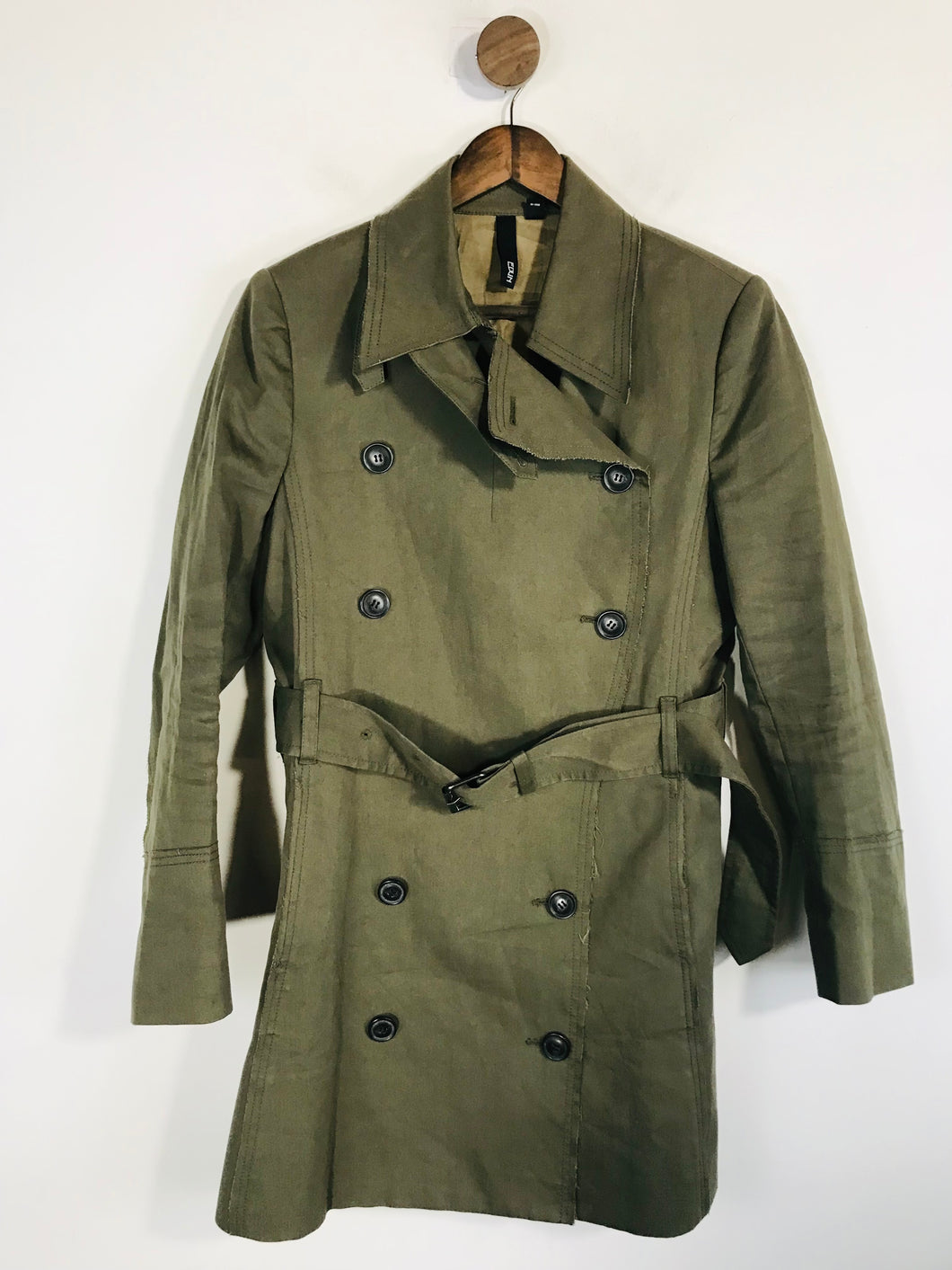 Edun Women's Cotton Trench Coat | M UK10-12 | Green