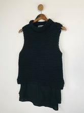 Load image into Gallery viewer, Mint Velvet Women&#39;s High Neck Knit Tank Top | UK12 | Black
