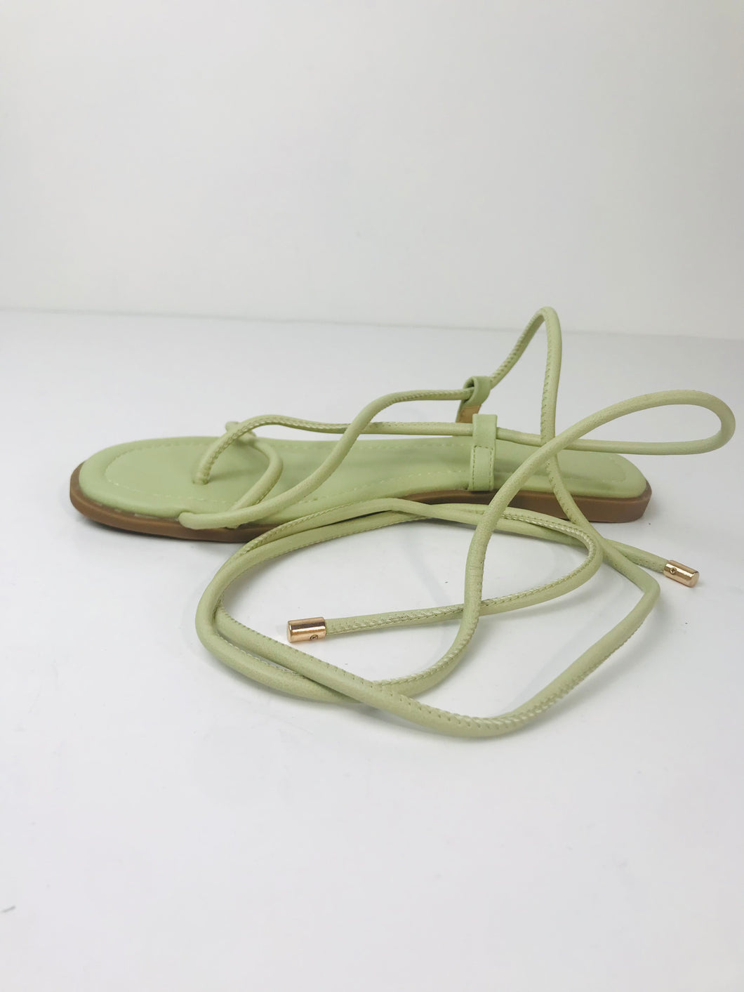 Truffle Women's Lace Up Sandals | UK5 | Green