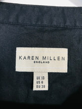 Load image into Gallery viewer, Karen Millen Women&#39;s Layered Cutout Blouse | UK10 | Black

