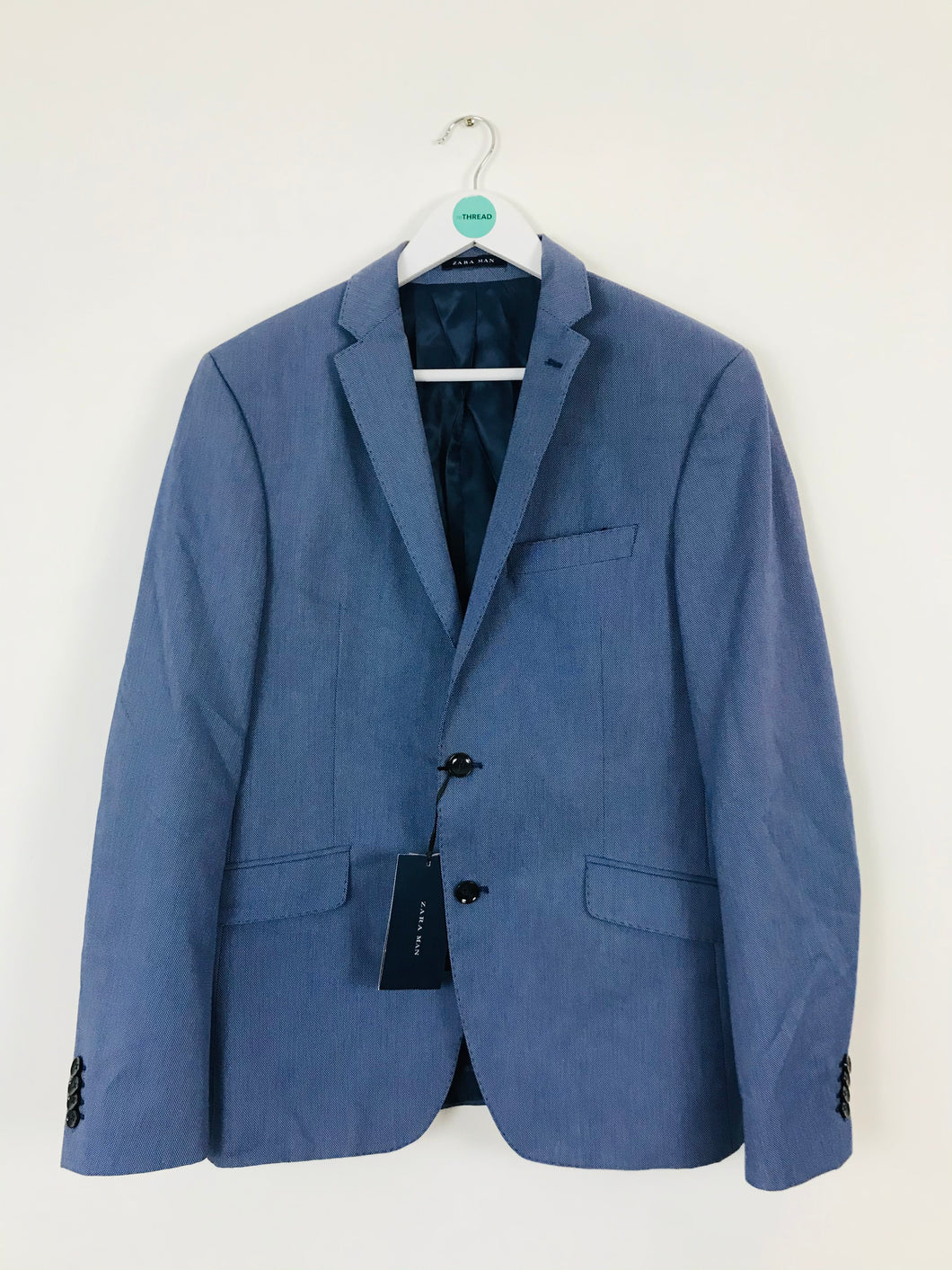 Zara Man Men’s Tailored Fit Suit Jacket Blazer NWT | EU50 UK40 L | Blue