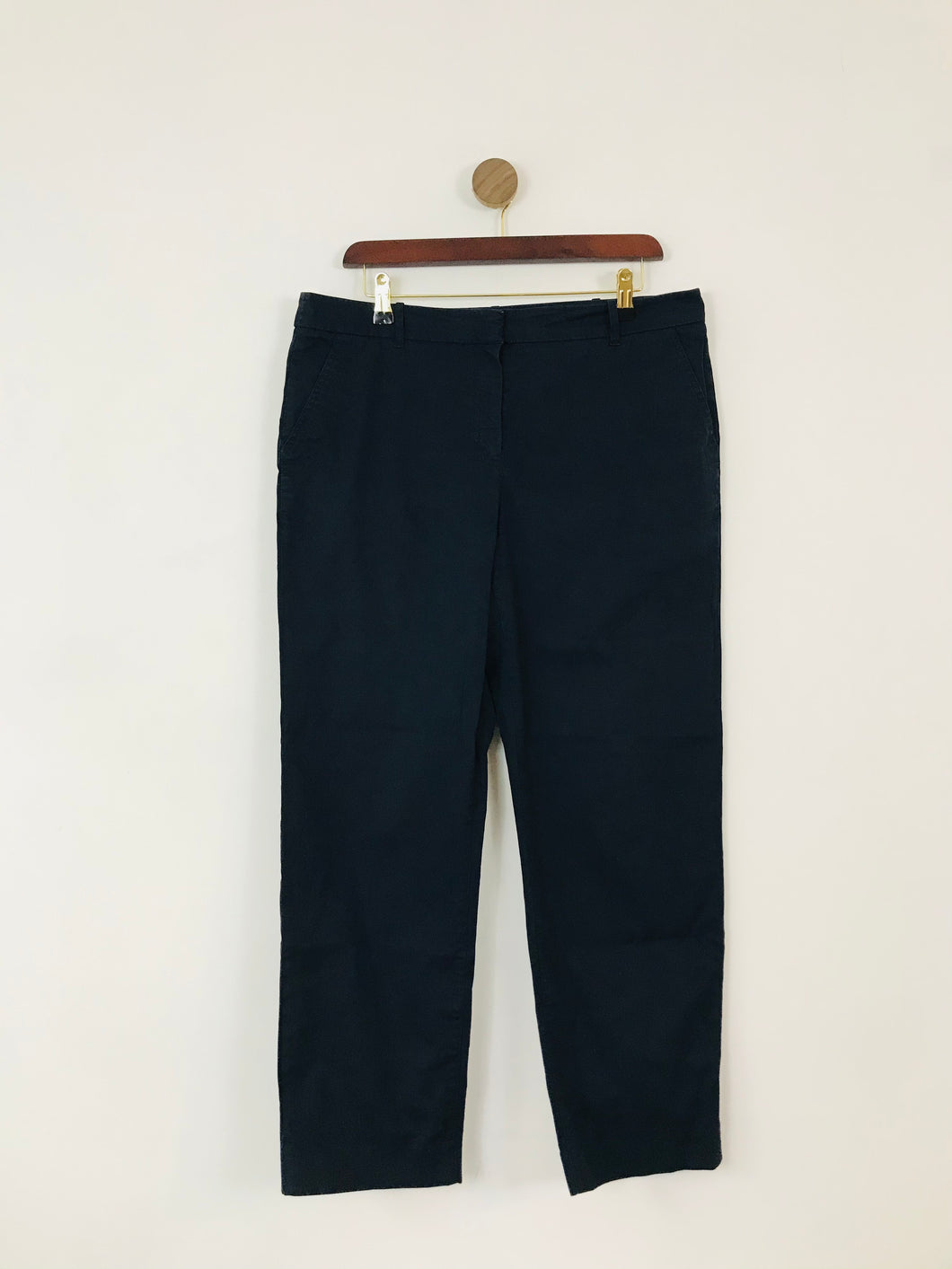 Hobbs Women’s Straight Chino Trousers | UK14 | Navy Blue