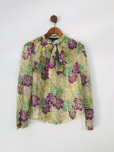 Load image into Gallery viewer, Sister Jane Women&#39;s Floral Lace Tie Blouse | M UK10 | Multicolour
