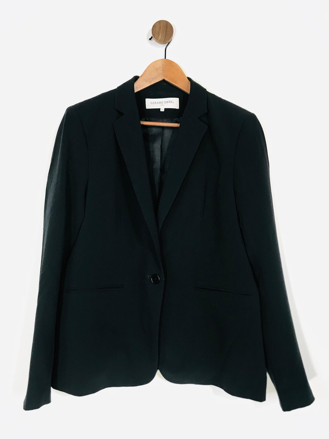 Gerard Darel Women's Smart Blazer Jacket | EU46 UK18 | Black