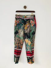 Load image into Gallery viewer, Zara Women’s Tropical Print Straight Trousers | XS UK6-8 | Multicolour
