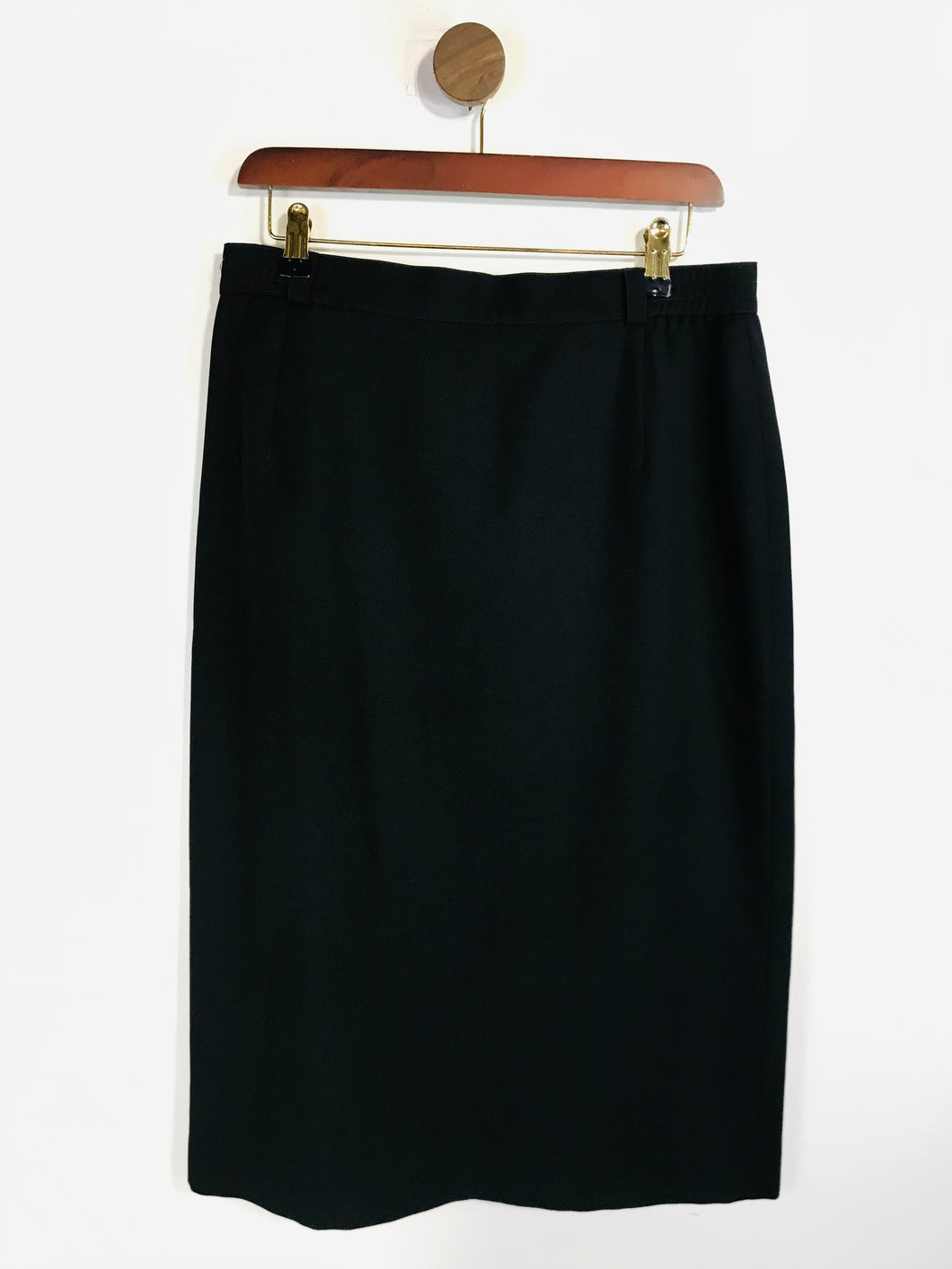 Separa Fink Women's Wool Smart Pencil Skirt | EU40 UK12 | Black