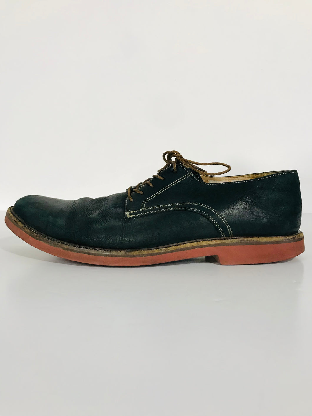 Vibram Men's Leather Derby Shoes | UK10 | Blue