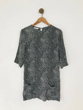 Load image into Gallery viewer, Equipment Femme Women’s 100% Silk Short Sleeve Mini Dress | XS UK6 | Black
