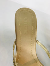 Load image into Gallery viewer, Unisa Womens Diamanté Stiletto Heel Sandal | UK 6 | Gold
