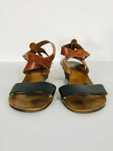 Load image into Gallery viewer, Jones Bootmaker Women&#39;s Strappy Sandals | EU38 UK5 | Brown
