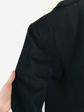 Load image into Gallery viewer, Beau Monde Women&#39;s Crop Blazer Jacket | UK12 | Blue
