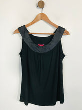 Load image into Gallery viewer, Monsoon Women&#39;s Ruched Tank Top | UK14 | Black
