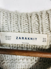 Load image into Gallery viewer, Zara Women&#39;s Wool Knit Sheath Dress | M UK10-12 | White
