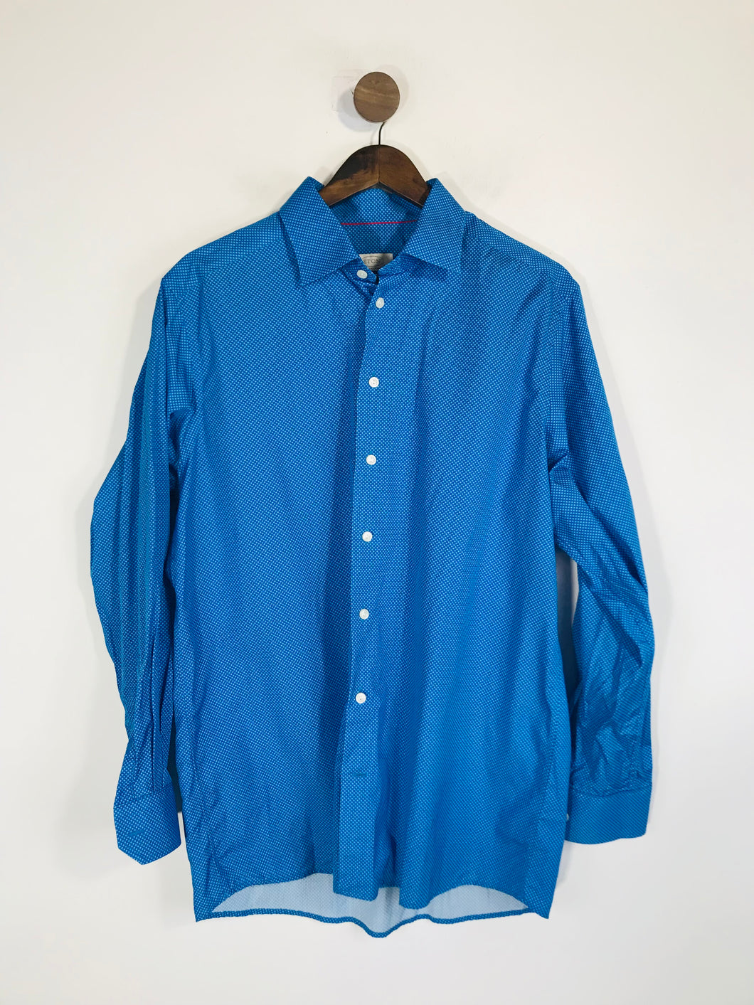 Eton Men's Smart Button-Up Shirt | 43 17 | Blue