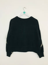 Load image into Gallery viewer, All Saints Women’s Embellished Fringe Sweatshirt Jumper | S UK 8-10 | Black

