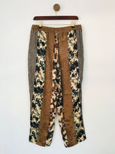 Load image into Gallery viewer, Zara Women&#39;s Floral Culottes Trousers | L UK14 | Brown
