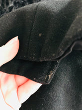 Load image into Gallery viewer, Zara Women’s Fur Hood Wool Overcoat Coat Jacket | M UK10-12 | Black
