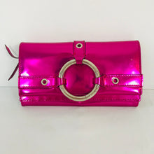 Load image into Gallery viewer, Luella Womens Metallic Clutch Purse Wallet | Small | Pink
